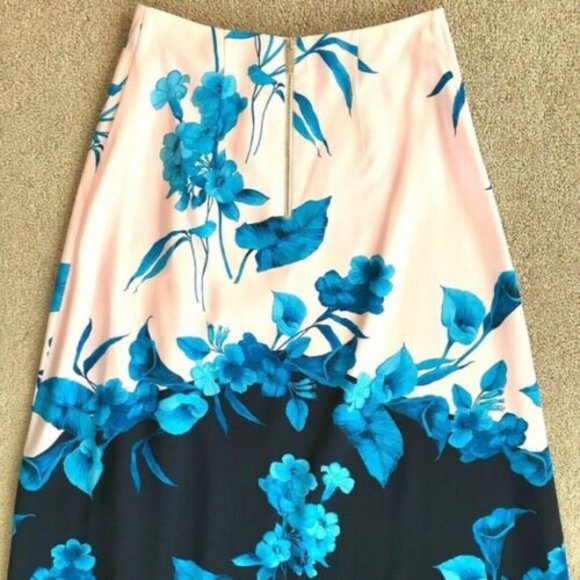 Ted Baker Nemea Fantasia Floral Midi Skirt NWT US 6 NWT - Picture 4 of 8
